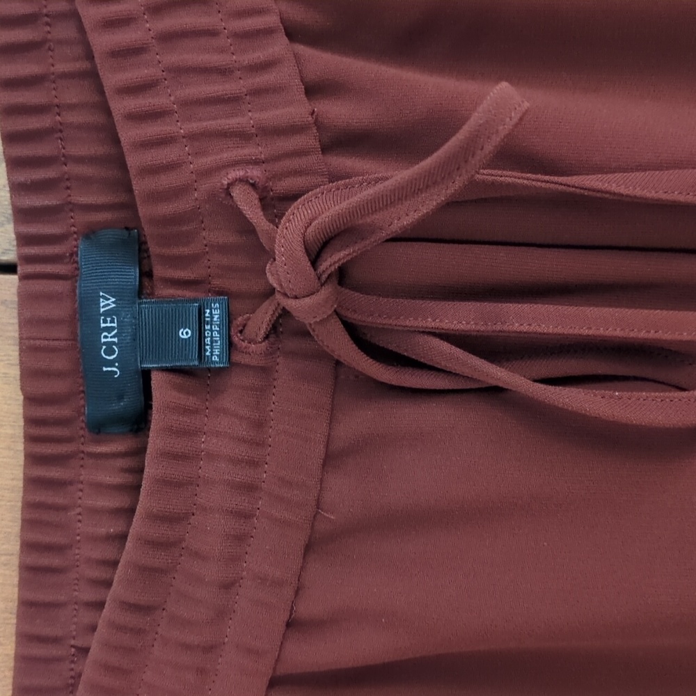 J. Crew Drapey Pants in Cinnamon Brown - Medium